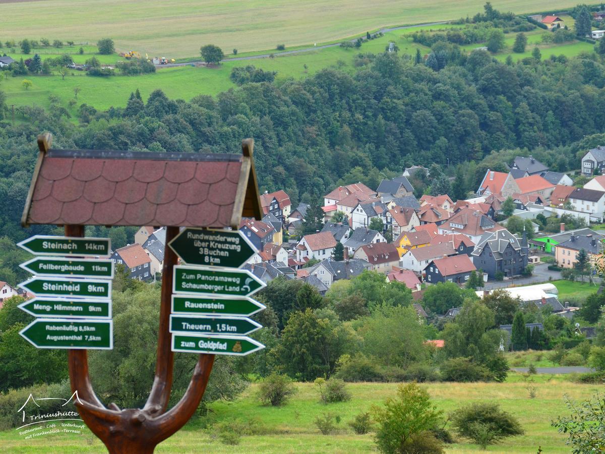 Die Triniushuette "Thueringens Schoenste Aussicht" Rauenstein Ngoại thất bức ảnh