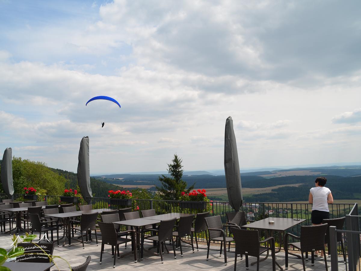 Die Triniushuette "Thueringens Schoenste Aussicht" Rauenstein Ngoại thất bức ảnh