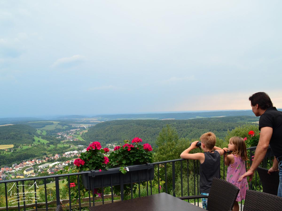 Die Triniushuette "Thueringens Schoenste Aussicht" Rauenstein Ngoại thất bức ảnh
